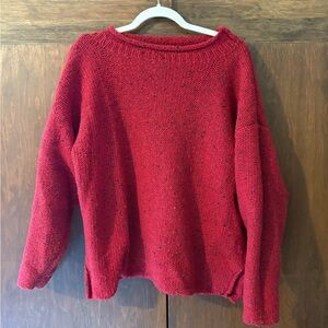 Chunky Vintage Speckled Knit Sweater
